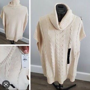 Beige Cable Knit Sweater Sleeveless (Banana Republic)